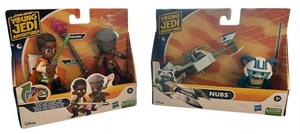 lot 240 image: Star Wars Young Jedi Adventures Action Figure Sets - Qty 2