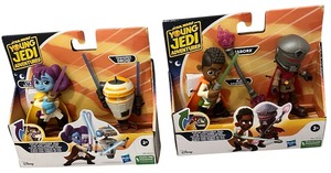 lot 237 image: Star Wars Young Jedi Adventures Pop-Up Lightsaber Duel Action Figure Sets - Qty 2