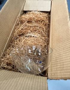 lot 15 image: 6 - 190mm Pyrex Evaporating Dishes, Fragile, Shipping at your own risk.