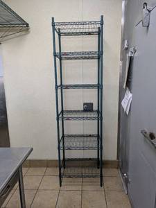 lot 11 image: METRO 7FT. 6-TIER METAL SHELVING (GREEN)