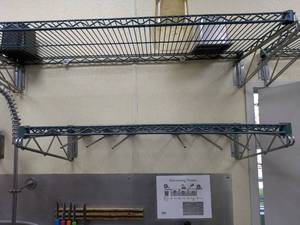 lot 23 image: METRO METAL DOUBLE WALL SHELVING
