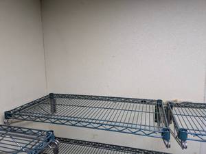 lot 21 image: METRO METAL SINGLE WALL SHELVING