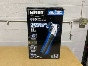 lot 109 image: HART 40V Supercharge Brushless 630 CFM Blower Kit