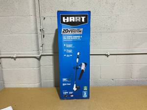 lot 110 image: HART 40V 13 String Trimmer and Blower Combo Kit
