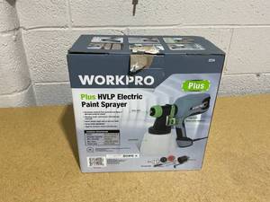 lot 157 image: WORKPRO Plus 14GPH Electric Paint Sprayer, 120 Volt, Model 2234