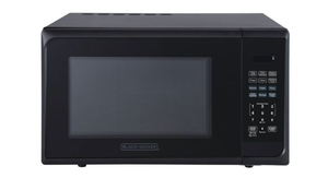 lot 16 image: BLACKDECKER 1.1 Cu. Ft. Microwave Oven in Stainless Steel