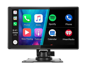 lot 226 image: Portable Car Stereo, Wireless Apple CarPlay&Android Auto, 9 Inch FHD Touchscreen Car Audio Receivers Bluetooth, Backup Camera, Voice Control