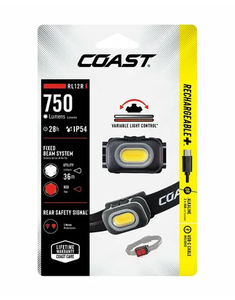 lot 408 image: COAST RL12R Rechargeable Headlamp