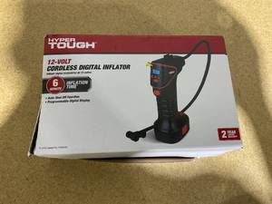lot 175 image: Hyper Tough DC12V Cordless Portable Pistol Tire Inflator