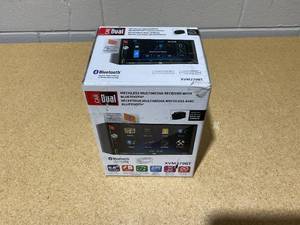 lot 252 image: Dual 7-Inch Double-Din in-Dash Mechless Receiver with Bluetooth