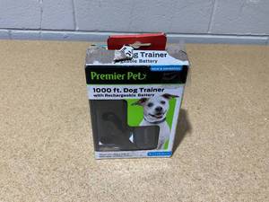 lot 258 image: Premier Pet 1000 foot Dog Trainer with Rechargeable Battery, 16 levels of static correction