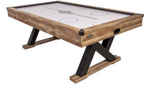 American Legend Kirkwood 84 Air Powered Hockey Table with Rustic Wood Finish