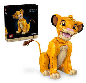 LEGO Disney Young Simba the Lion King Fan, Disney Collection, Creative Animal Figure Building Set