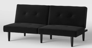 lot 41 image: Dorm Futon Sofa Black - Room Essentials