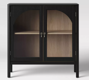 lot 42 image: Bedford 2 Door Accent Cabinet Black - Threshold Elegant Storage