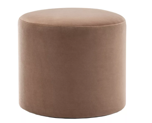 lot 69 image: 19 Round Pouf Ottoman - WOVENBYRD