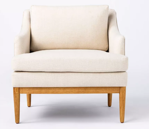 lot 88 image: Howell Upholstered Accent Chair with Wood Base - Threshold Designed with Studio McGee