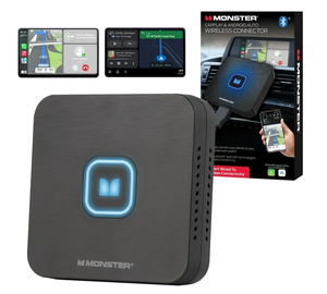 lot 163 image: Monster Wireless CarPlay & Android Auto Adapter Effortlessly Connect Your Smartphone to Your Cars Infotainment System
