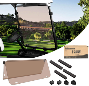 lot 261 image: 10L0L Folding Down Tinted Golf Cart Windshield for Yamaha G14 G16 G19(1995-2003) Models Gas or Electric Golf Cart