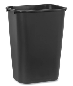 lot 377 image: LOT OF 4 Rubbermaid 10.25 Gallon Plastic Office Trash Can