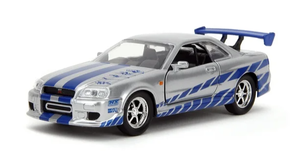 lot 400 image: Fast and Furious 132 Brians Nissan Skyline GT-R R34 Diecast Car