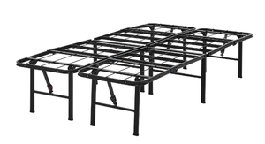 lot 450 image: Twin Size Mainstays 14 High Quad Fold Steel Platform Bed Frame