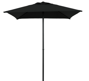 lot 455 image: Mainstays 5 Square Black Patio Umbrella, Push-Up Function