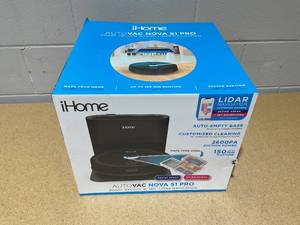lot 21 image: iHome AutoVac Nova S1 Pro Self Empty Robot Vacuum, LIDAR Mapping, 150 Min Runtime, Strong Suction