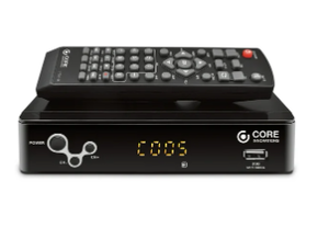 lot 301 image: Core Innovations CTCB105 Over the Air Digital TV Converter & DVR Box