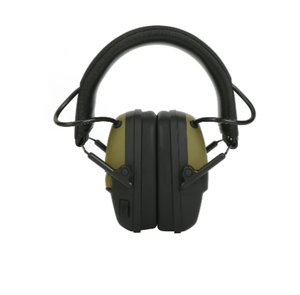lot 368 image: Swiss Tech Hearing Electronic Foldable Earmuffs with Noise Reduction, Bluetooth Compatible, Green and Black