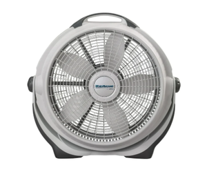 lot 430 image: Lasko Wind Machine 20 Pivoting Floor Fan with 3 Speeds, 23 H, Gray, A20301,