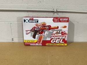 lot 495 image: XSHOT Hyper Gel Trace Fire Blaster, Outdoor, (10,000 Hyper Gel Pellets) by ZURU