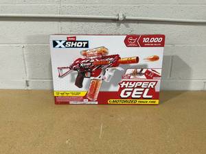 lot 496 image: XSHOT Hyper Gel Trace Fire Blaster, Outdoor, (10,000 Hyper Gel Pellets) by ZURU