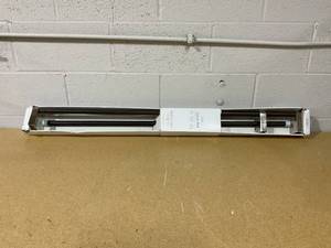 lot 298 image: Dark Faux Wood Curtain Rod Nickel - Threshold
