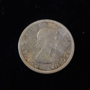 lot 29 image: ELIZABETH II DEI GRATIA REGINA  CANADA SILVER DOLLAR -