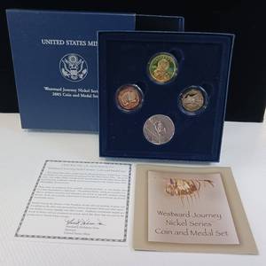 lot 74 image: WESTWARD JOURNEY NICKEL SERIES 2005 COIN AND MEDAL SET 