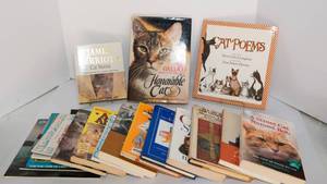lot 24 image: Cat Themed Books - 17 Total