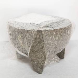 lot 12 image: Brand New Traditional Molcajete   Stone Mortar and Pestle