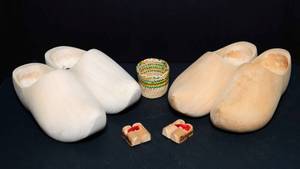 lot 35 image: Set of Four Wooden Clogs
