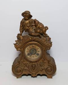 lot 130 image: Antique Terry Clock Company Mantel Clock
