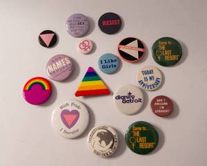 lot 142 image: Collection of 14 Pride  Lesbian Pins
