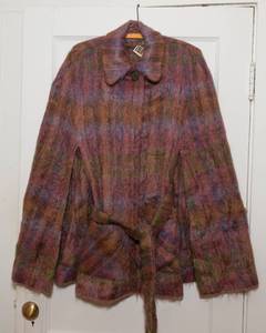 lot 163 image: Andrew Stewart MohairWool Poncho - Woven in Scotland
