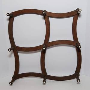 lot 175 image: Antique Collapsible Hook Shelf  20 x 20