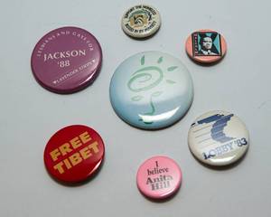 lot 185 image: Assorted Political Pins Collection