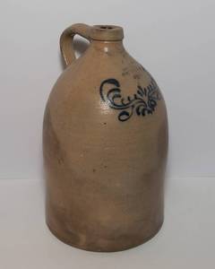 lot 188 image: Beautiful Antique Stoneware Crock Jug