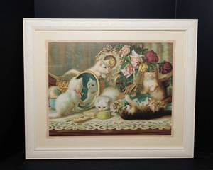 lot 243 image: Framed Art Print The Five Senses by H.G. Plumb  28.5 x 23.5