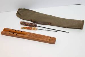 lot 340 image: Vintage Wooden Double Flute