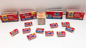 lot 354 image: Matches  Some Opened, Some Brand New