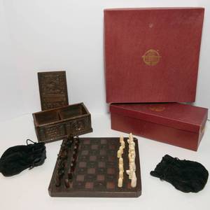 lot 367 image: Past Times Medieval-Inspired Chess Set