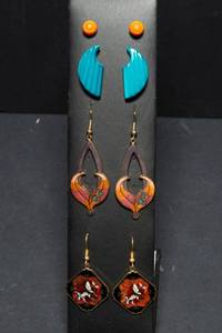 lot 324 image: Set of Four Unique Earrings